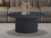 Ronde salontafel LARUSSO 80 cm donkerbruin - thumbnail