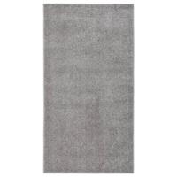 VidaXL Vloerkleed kortpolig 80x150 cm grijs - thumbnail