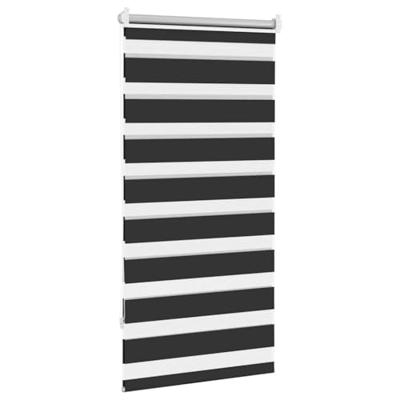 VidaXL Duo rolgordijn 80x150cm zwart