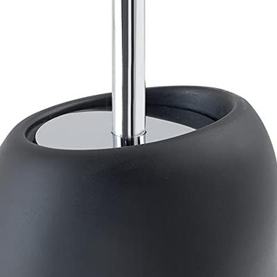 Toiletborstelhouder Sapho Iside Vrijstaand 12x45.8x11.6 cm Polyresin Mat Zwart Sapho