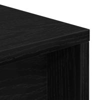 Bureau Zwart Eiken 200 x 50 x 76 cm Bewerkt hout - thumbnail