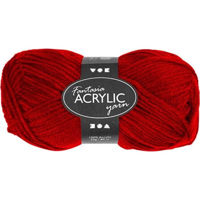Creativ Company Acrylgaren, rood, 50gr, 80m