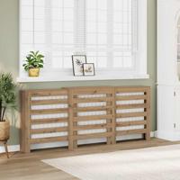 VidaXL Radiatorombouw 205x21,5x83,5 cm bewerkt hout artisanaal eiken - thumbnail
