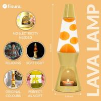 Waxinelicht Lavalamp - Geel Met Gele Lava - thumbnail