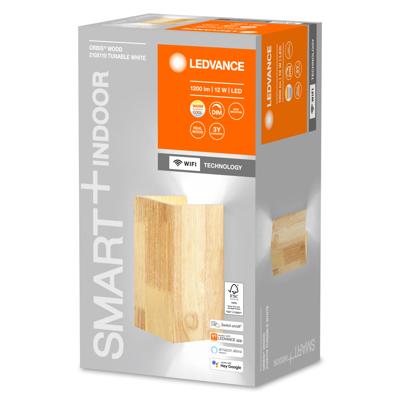 LEDVANCE Smart + Wood Wall 4058075574298 LED-wandlamp 12 W LED Lichtbruin
