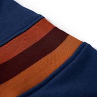 Kindertrui met capuchon beer en snowboardprint 104 marineblauw - thumbnail