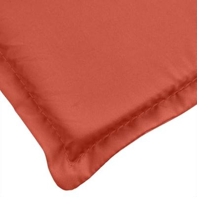 VidaXL Terrasstoelkussen (75+105)x50x3 cm stof gemêleerd rood