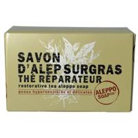 Aleppo Soap Co Aleppo zeep met thee in doosje (150 gr) - thumbnail