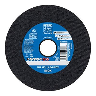 PFERD TOOLS EHT 125-1,6 SG INOX 61341124 Doorslijpschijf recht 125 mm 25 stuk(s) RVS PFERD TOOLS EHT 125-1,6 SG INOX 61341124 Doorslijpschijf recht 125 mm 25 stuk(s) RVS