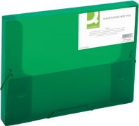 Q-CONNECT elastobox, met elastieken, A4, rug 25 mm, groen - thumbnail