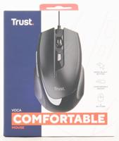 Trust Voca Comfortabele muis Muis Zwart - thumbnail