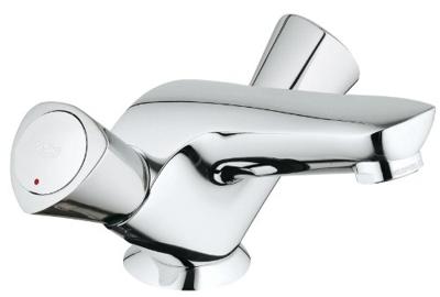 GROHE Costa S wastafelkraan met waste inclusief gegoten uitloop chroom 21255001