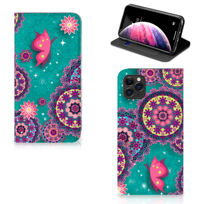 Apple iPhone 11 Pro Max | Bookcase | Cirkels en Vlinders