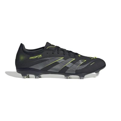 adidas Predator Pro Gras Voetbalschoenen (FG) Zwart Donkergrijs Neongeel