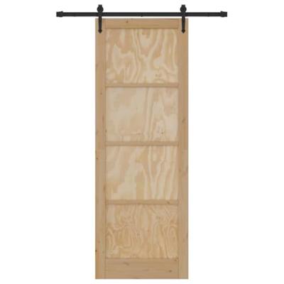 Schuifdeur met Hardware Set 'ORKDAL'van Massief Vurenhout