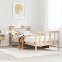 Bedframe zonder matras massief grenenhout 100x200 cm - thumbnail