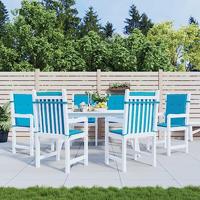 VidaXL Tuinstoelkussens 6 st 100x50x3 cm oxford stof blauw - thumbnail