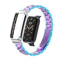 Metalen schakelband met case - Multicolor - Xiaomi Smart band 7 Pro - thumbnail