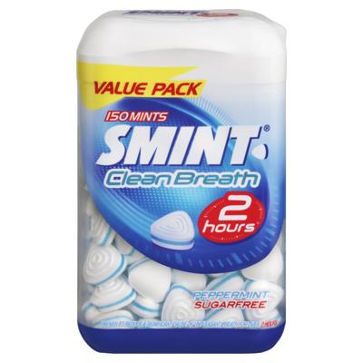 Smint Clean Breath Peppermint Suikervrij Pot 150 stuks bij Jumbo