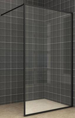 Saqu Frame douchewand 90x200cm Nanoglas/Mat zwart