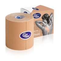 Cure Tape Kinesiotape beige 7.5cm x 5m 1 Stuks - thumbnail