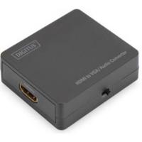 DIGITUS HDMI naar VGA converter - incl. audio-uitgang via 3,5 mm jack (stereo) - Full HD 1080p - stroomtoevoer via USB - zwart - thumbnail