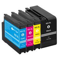 Huismerk HP 932/933 XL Inktcartridges Multipack (zwart + 3 kleuren) - thumbnail