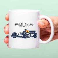 Gepersonaliseerde Formule 1 mok met naam - thumbnail