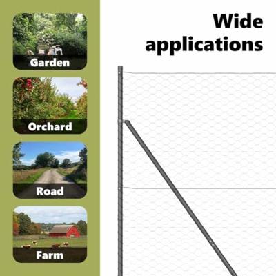 VidaXL Afrasteringspaal grijs 25 x 1,6 m (50 mm gaas) staal en pvc