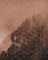 Noordwand Komar Pure Fotobehang Golden Grid - PSH099-VD2 - thumbnail