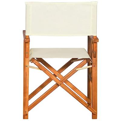 VidaXL Regisseursstoelen 2 st massief acaciahout