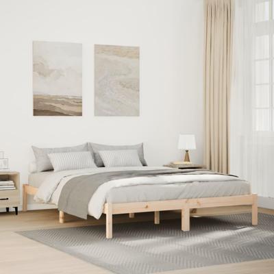 Bedframe extra lang zonder matras massief grenenhout 140x220 cm Bedframe extra lang zonder matras massief grenenhout 140x220 cm