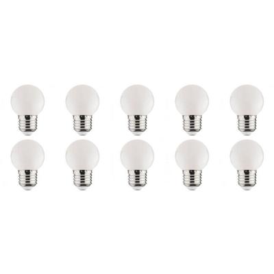 Voordeelset 10x LED Lamp E27 - Witte Kleur - 1W Energiezuinig