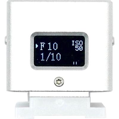 Keks KM-Q digitale lichtmeter OLED display achterkant, zilver Keks KM-Q digitale lichtmeter OLED display achterkant, zilver