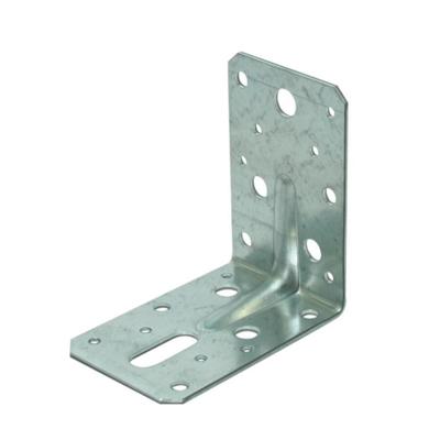 Gebr. Bodegraven hoekanker met ril - 90x90 mm - 2,5 mm dik - verzinkt