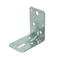 Gebr. Bodegraven hoekanker met ril - 90x90 mm - 2,5 mm dik - verzinkt - thumbnail