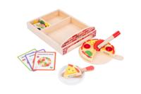 Dorjee mijn gourmet pizza set hout - thumbnail