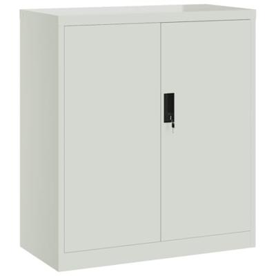 Archiefkast 79x40x90 cm staal lichtgrijs
