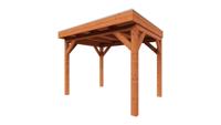 Trendhout Overkapping Refter XL 375x285 cm- Plat dak- Onbehandeld lariks Douglas hout- Trendhout - thumbnail
