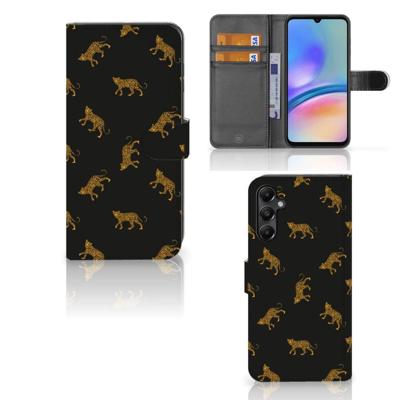 Telefoonhoesje | Met pasjeshouder | voor Samsung Galaxy A05s Leopards