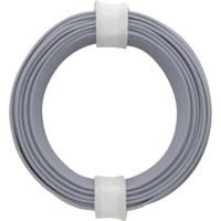 Donau Elektronik 105-9 Schakeldraad 1 x 0.20 mm² Grijs 10 m - thumbnail