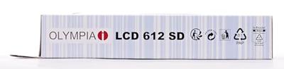 Olympia LCD 612 SD Bureaurekenmachine Zwart Aantal displayposities: 12 werkt op batterijen (b x h x d) 212 x 42 x 162 mm
