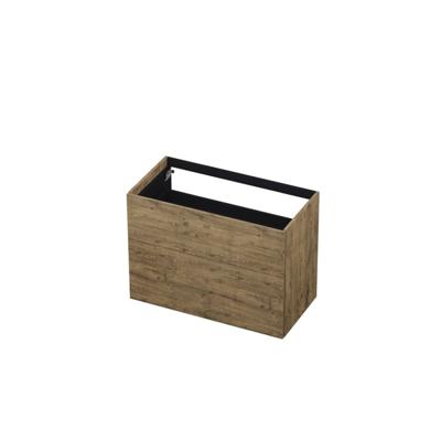 INK - Onderkast 2 Laden Push To Open 65cm Hout Decor - 900x450x650 Mm - Naturel Eiken