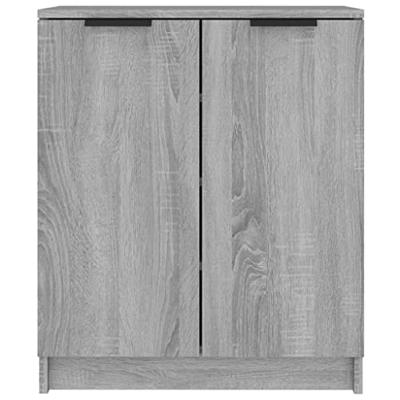 Schoenenkast 59x35x70 cm bewerkt hout grijs sonoma eikenkleurig