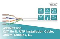 Digitus ASSNET100 305m Cat5e U/UTP (UTP) Grijs netwerkkabel - thumbnail