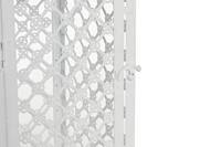 Straatlantaarn DKD Home Decor 24 x 24 x 74 cm Verouderde afwerking Kristal Metaal Wit Arabisch - thumbnail