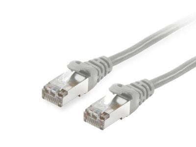 Equip 605507 RJ45 Netwerkkabel, patchkabel CAT 6 S/FTP 0.50 m Grijs Vergulde steekcontacten 1 stuk(s)