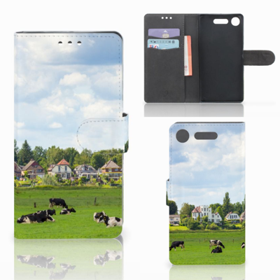 Sony Xperia XZ1 | Telefoonhoesje | Met pasjeshouder | Koeien