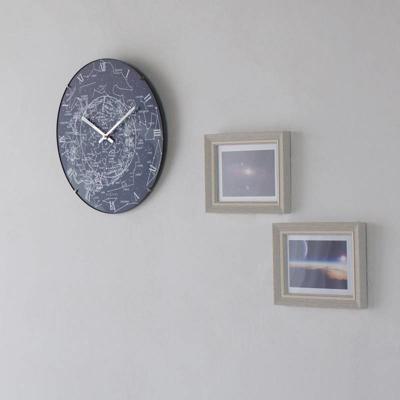 NeXtime NE-3165 Wandklok Dia. 35 Cm, Bol Glas, 'Milky Way Dome'