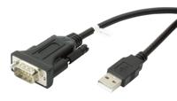 TECHly USB/seriële aansluitkabel 1,50 m IDATA-USB2-SER-1A zwart [1x USB 2.0-stekker A - 1x RS232-stekker) - thumbnail